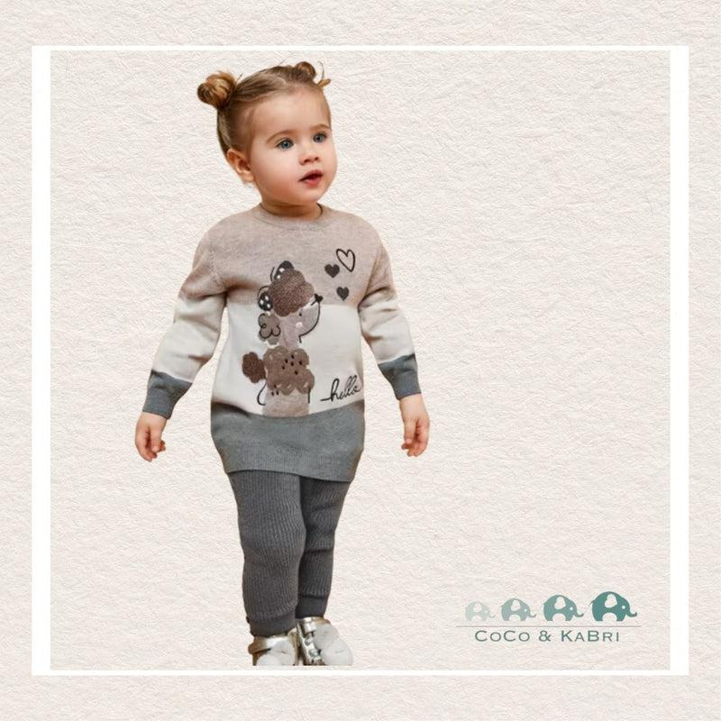*Mayoral Baby Girl Grey Ribbed Leggings, CoCo & KaBri Children's Boutique