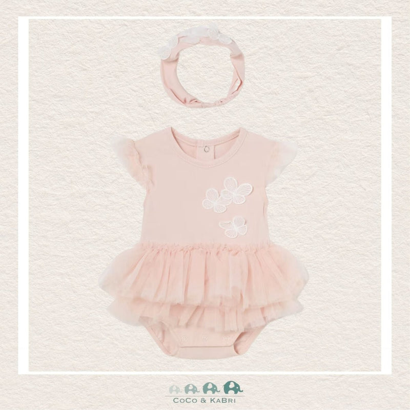 Mayoral Baby Girl Pink Lace Tutu Bodysuit Dress, CoCo & KaBri Children's Boutique