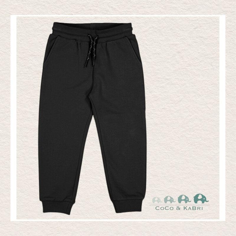 Mayoral: Boys Basic cuffed fleece trousers - Black, CoCo & KaBri Children's Boutique