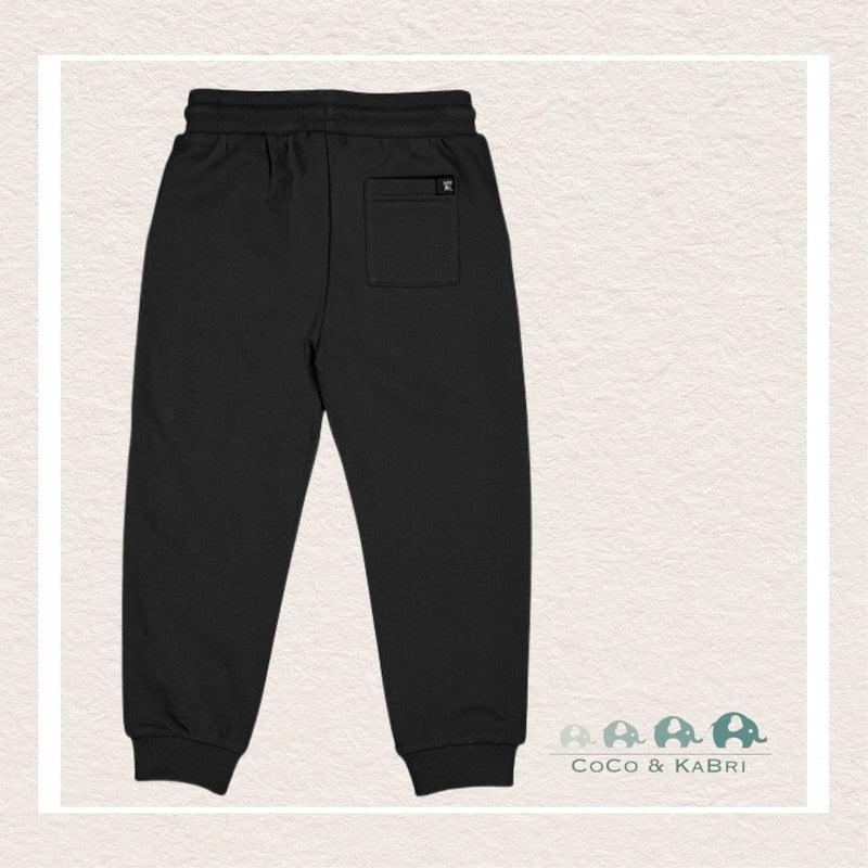 Mayoral: Boys Basic cuffed fleece trousers - Black, CoCo & KaBri Children's Boutique