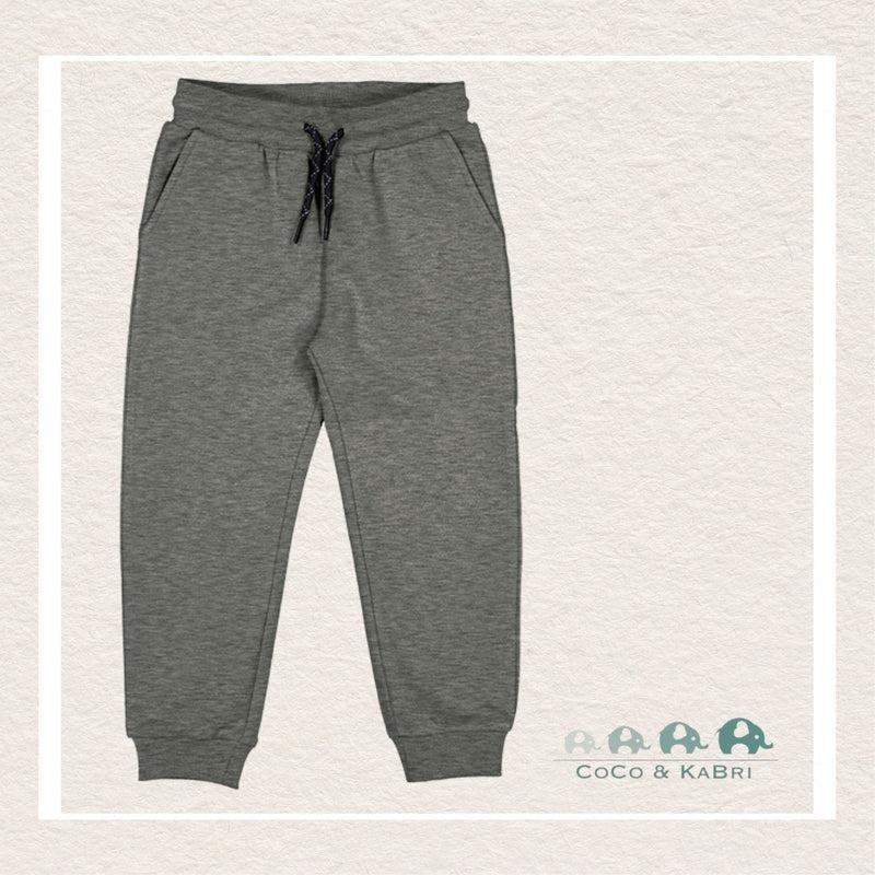 Mayoral: Boys Basic cuffed fleece trousers - Fossil Grey, CoCo & KaBri Children's Boutique