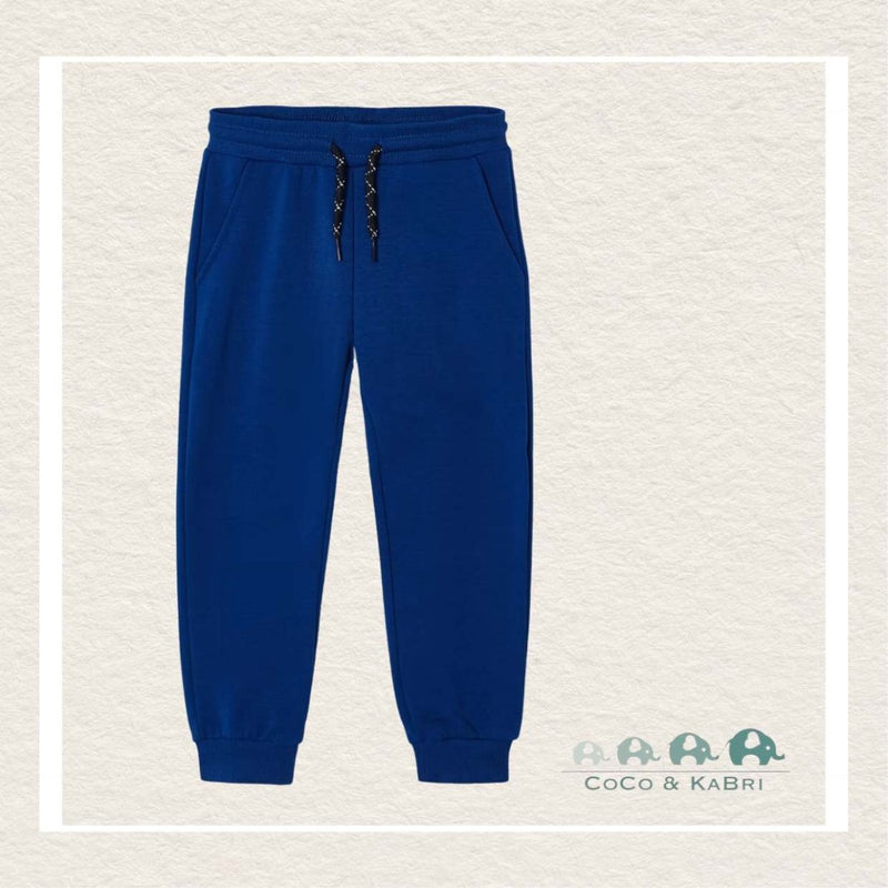 Mayoral: Boys Basic cuffed fleece trousers - Klein Blue, CoCo & KaBri Children's Boutique