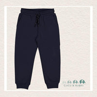 Mayoral: Boys Basic cuffed fleece trousers - Navy, CoCo & KaBri Children's Boutique