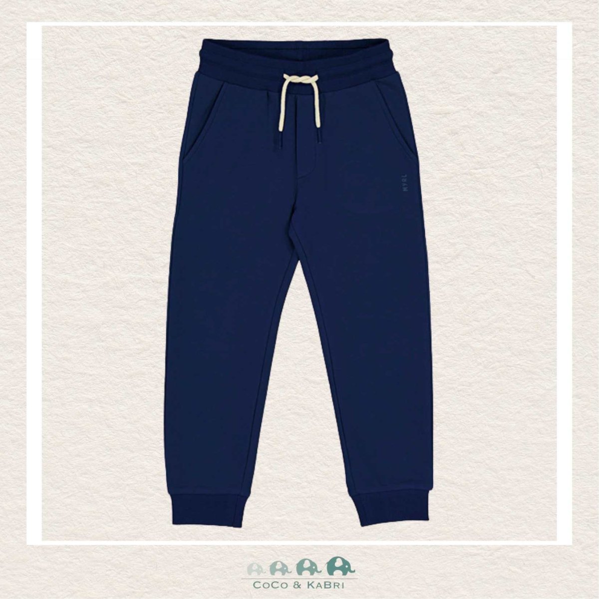 Mayoral: Boys Cuffed Fleece Jogging Pants - Navy, CoCo & KaBri Children's Boutique