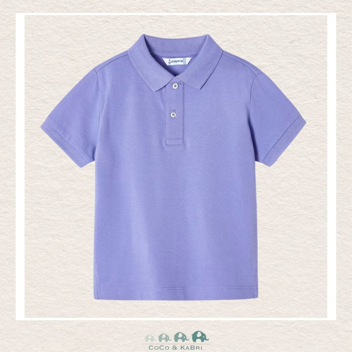 Mayoral: Boys Polo Shirt - Lavender, CoCo & KaBri Children's Boutique