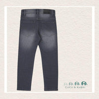 Mayoral : Boys Soft Denim Pants - Dark Grey, CoCo & KaBri Children's Boutique