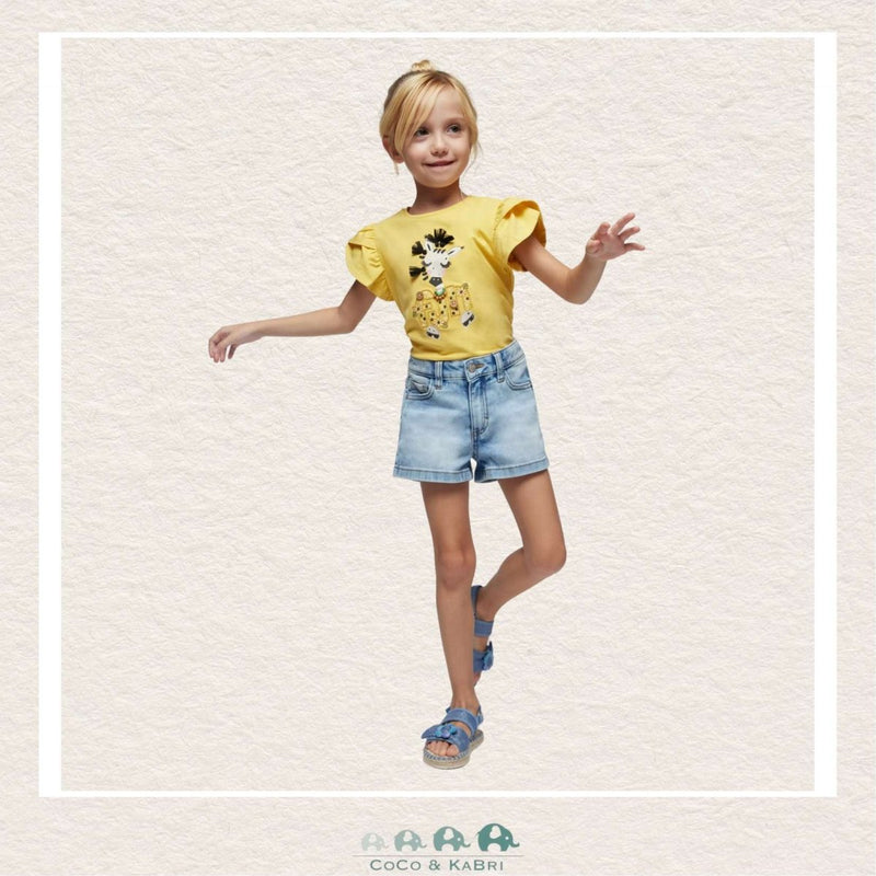 Mayoral: Girls Basic Denim Shorts, CoCo & KaBri Children's Boutique