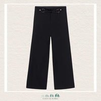 Mayoral : Girls Black Wide Leg Cropped Dress Pants, CoCo & KaBri Children's Boutique
