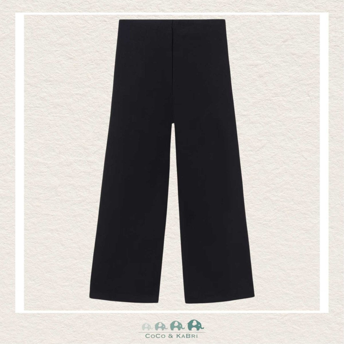 Mayoral : Girls Black Wide Leg Cropped Dress Pants, CoCo & KaBri Children's Boutique