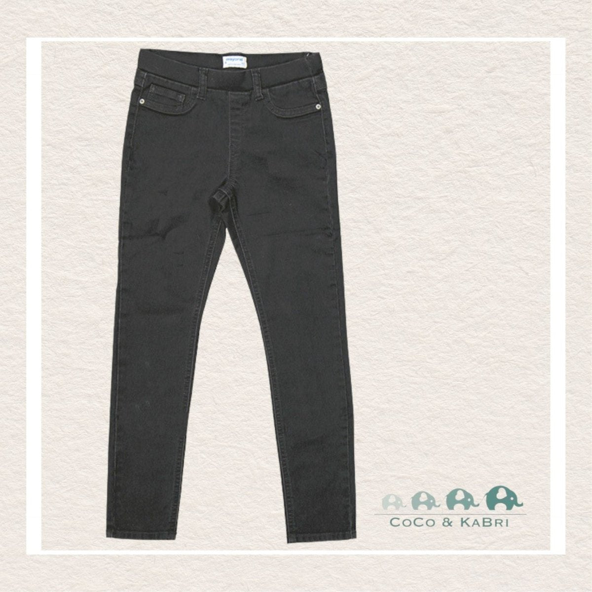 Mayoral: Girls Denim Pants (Skinny) - Black, CoCo & KaBri Children's Boutique