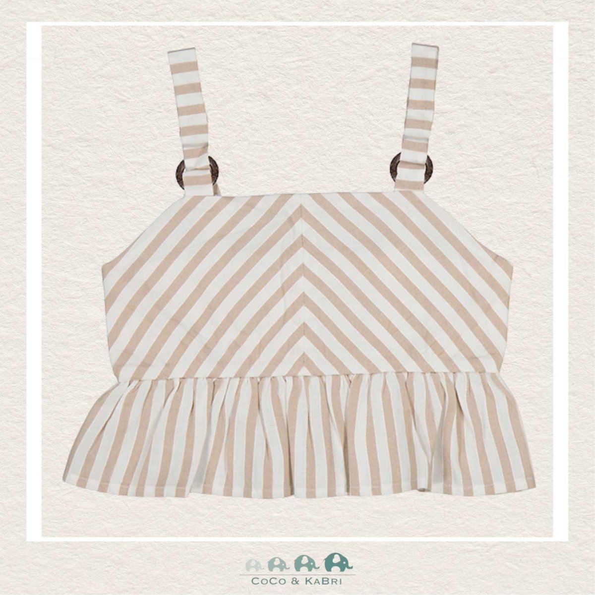 Mayoral : Girls Striped Cropped Shirt, CoCo & KaBri Children's Boutique