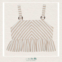 Mayoral : Girls Striped Cropped Shirt, CoCo & KaBri Children's Boutique