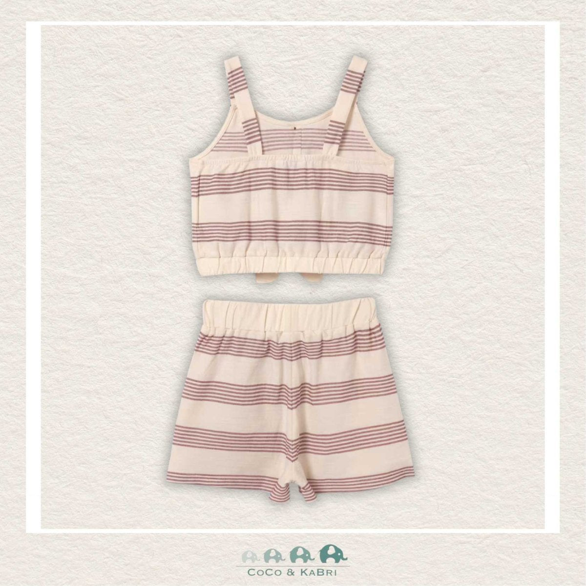Mayoral : Girls Striped Cropped Shirt and Shorts, CoCo & KaBri Children's Boutique