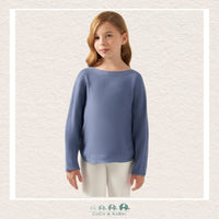 Mayoral : Girls Sweater LENZING™ ECOVERO™ Viscose - Blue, CoCo & KaBri Children's Boutique