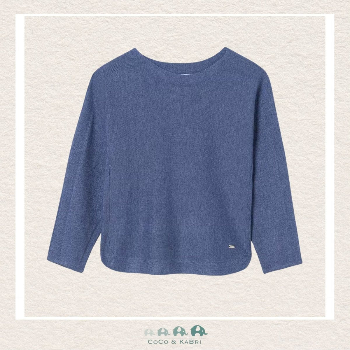 Mayoral : Girls Sweater LENZING™ ECOVERO™ Viscose - Blue, CoCo & KaBri Children's Boutique