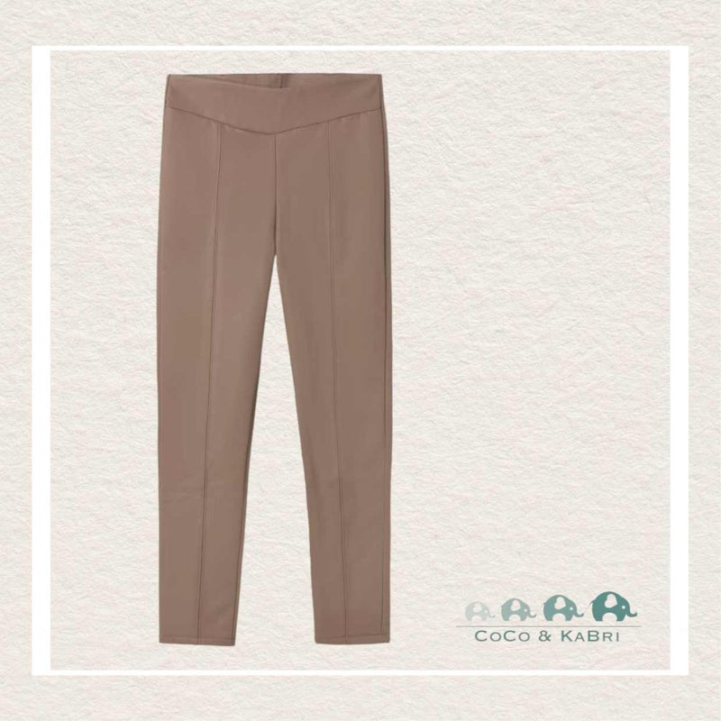 *Mayoral: Girls Synthetic Leather Leggings - Brown, CoCo & KaBri Children's Boutique