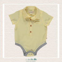 Me & Henry Baby Boy Helford Diaper Shirt - Yellow, CoCo & KaBri Children's Boutique