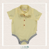 Me & Henry Baby Boy Helford Diaper Shirt - Yellow, CoCo & KaBri Children's Boutique