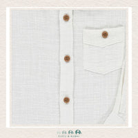 Me & Henry: Boys Merchant Long Sleeve White Shirt, CoCo & KaBri Children's Boutique
