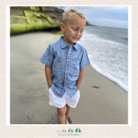 Me & Henry: Boys Newport Shirt - Heather Blue, CoCo & KaBri Children's Boutique