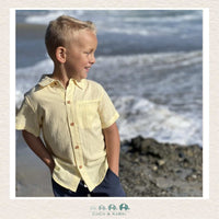 Me & Henry: Boys Newport Shirt - Yellow, CoCo & KaBri Children's Boutique