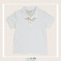 Me & Henry: Boys White Pique Polo Shirt, CoCo & KaBri Children's Boutique