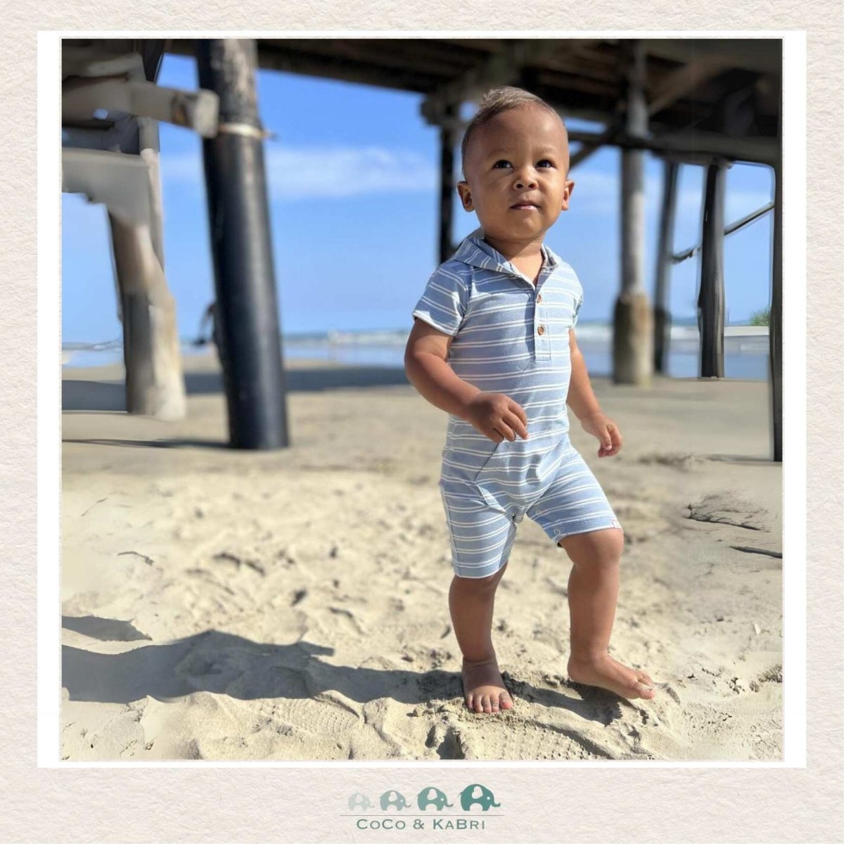 Me & Henry Charlie Baby Boy Romper, CoCo & KaBri Children's Boutique