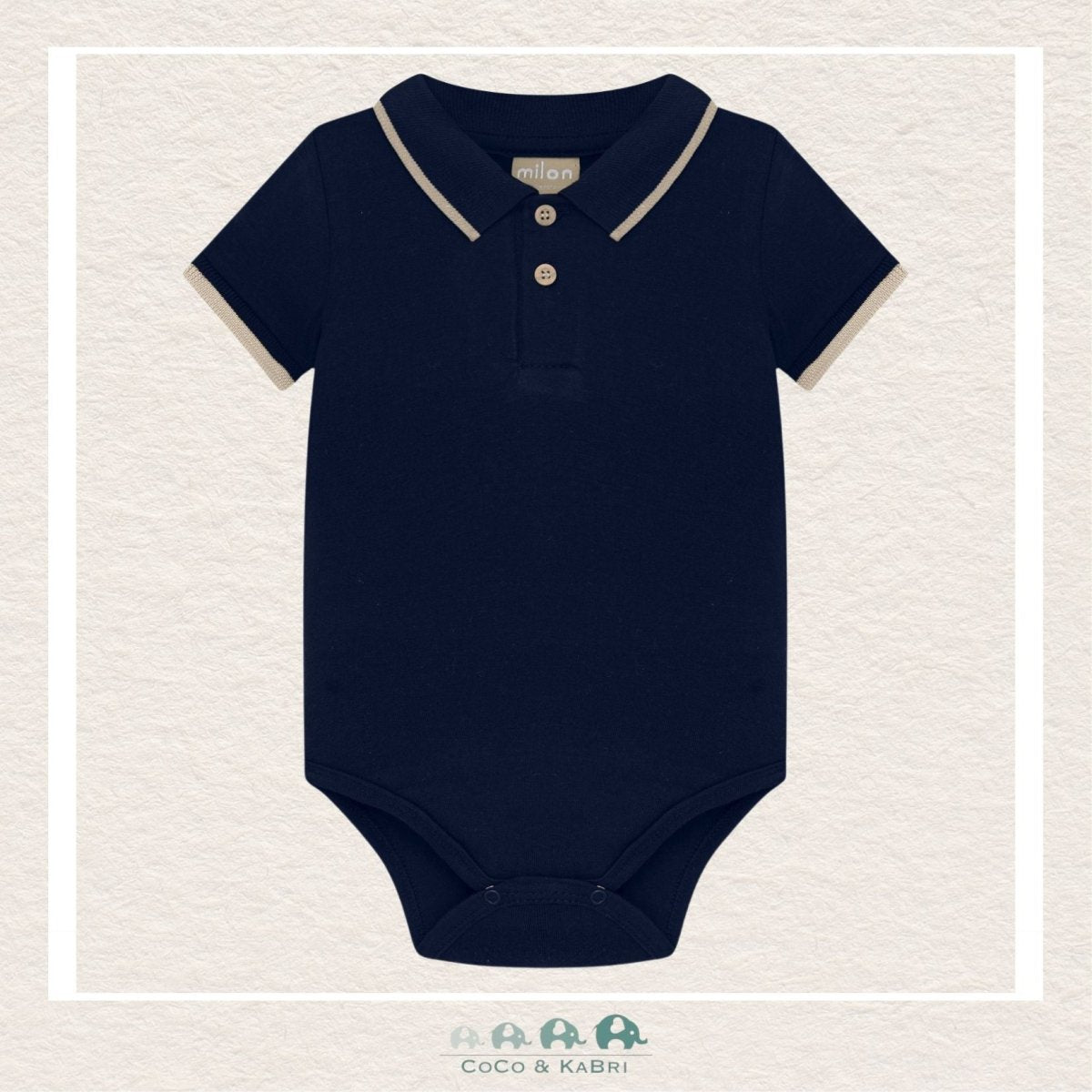 Milon Baby Boy Diaper Polo Shirt, CoCo & KaBri Children's Boutique