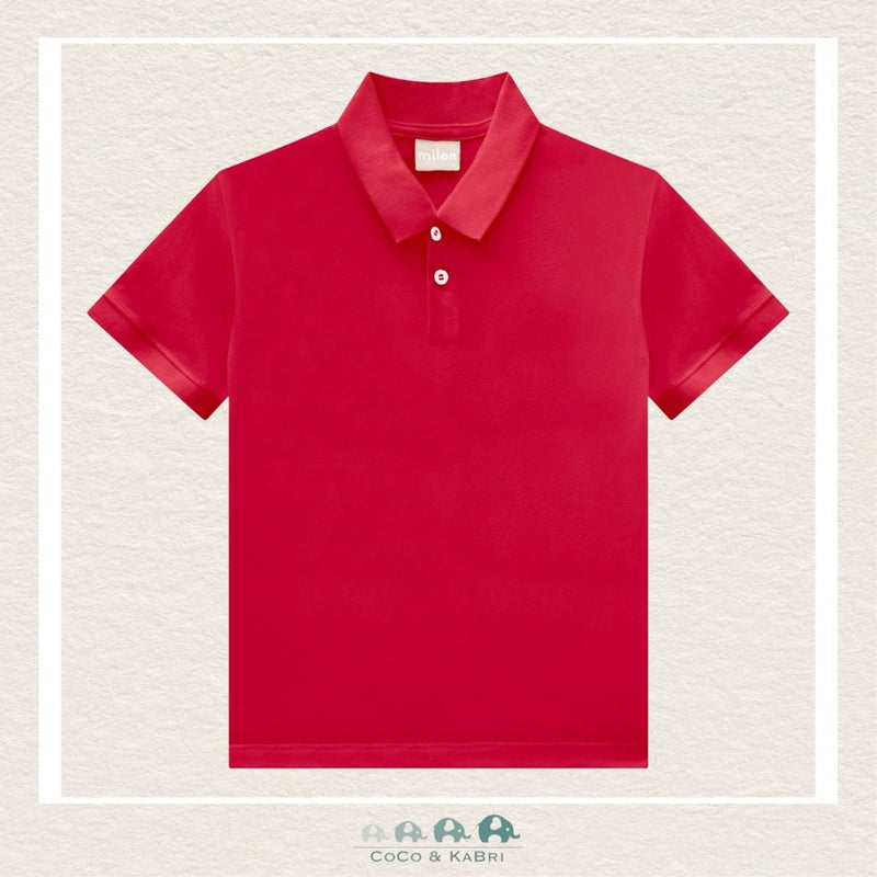 Milon Boys Red Polo Shirt, CoCo & KaBri Children's Boutique