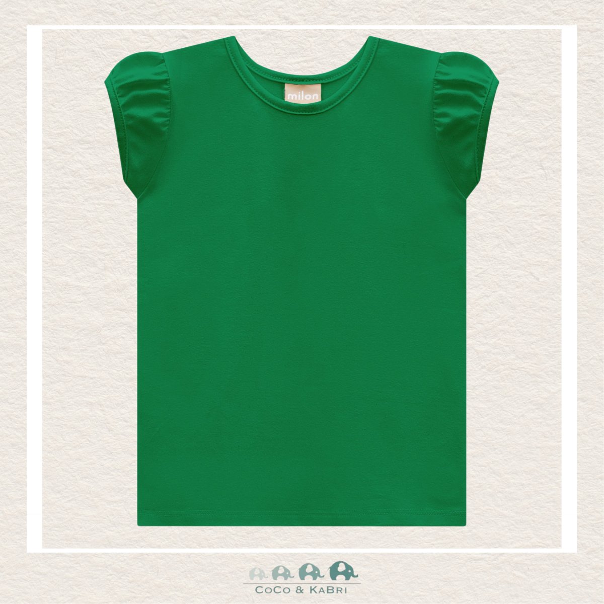 Milon Girls Green Tshirt, CoCo & KaBri Children's Boutique