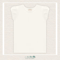 Milon Girls Off White T-shirt, CoCo & KaBri Children's Boutique