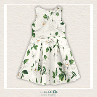 Milon Girls White & Green Dress, CoCo & KaBri Children's Boutique