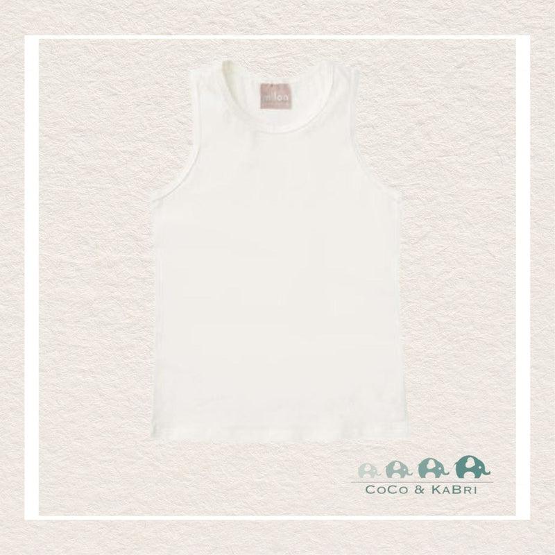 Milon: White Tank Top, CoCo & KaBri Children's Boutique