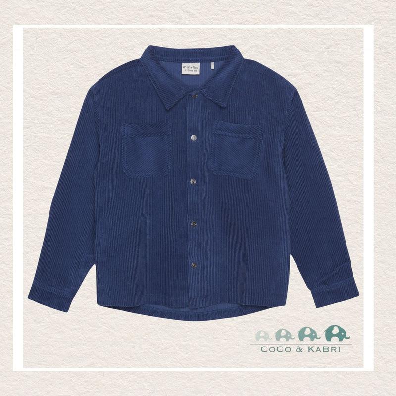 Minymo - Blue Cuordoroy Shirt - CoCo & KaBri