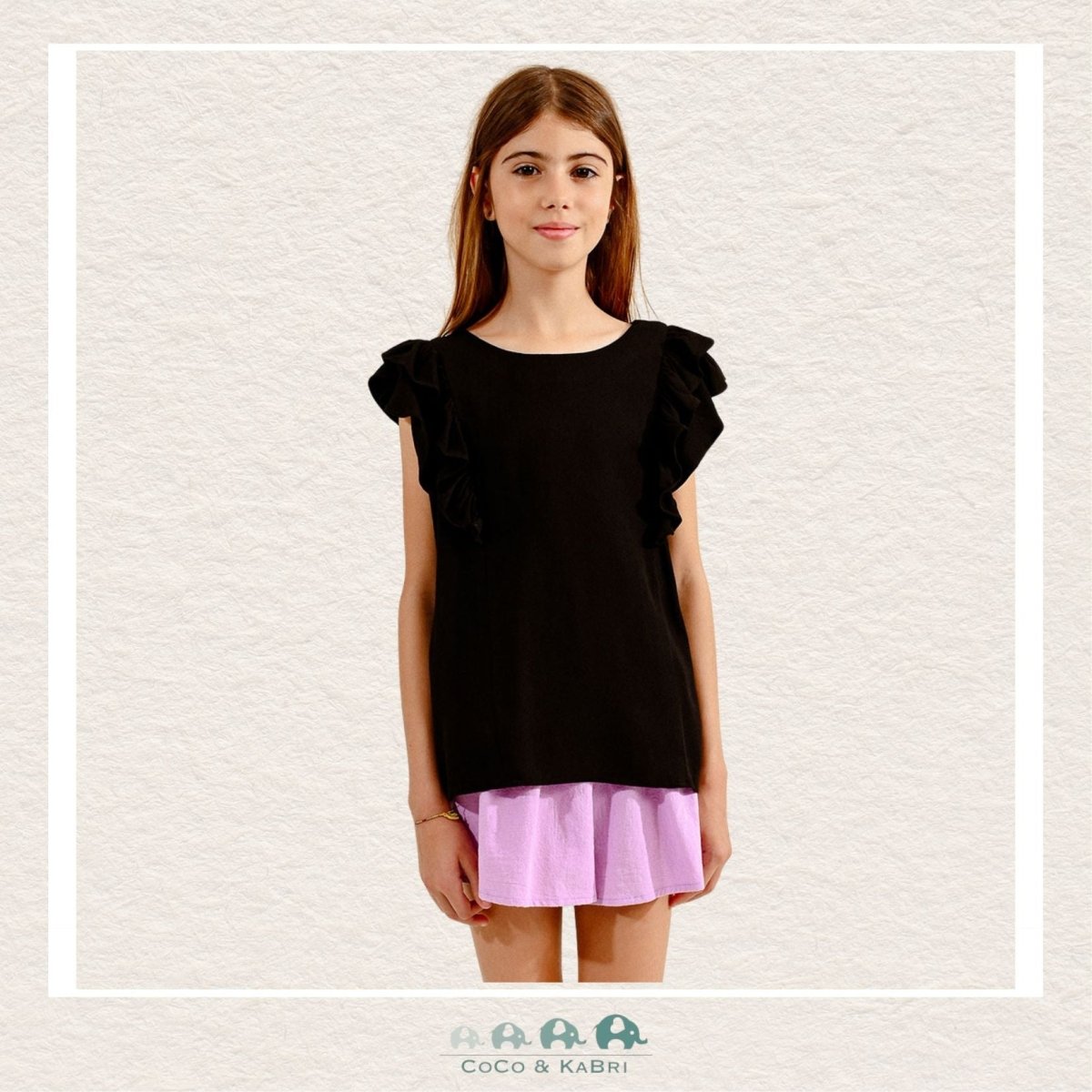 Molly Bracken Girl: Black Shirt, CoCo & KaBri Children's Boutique