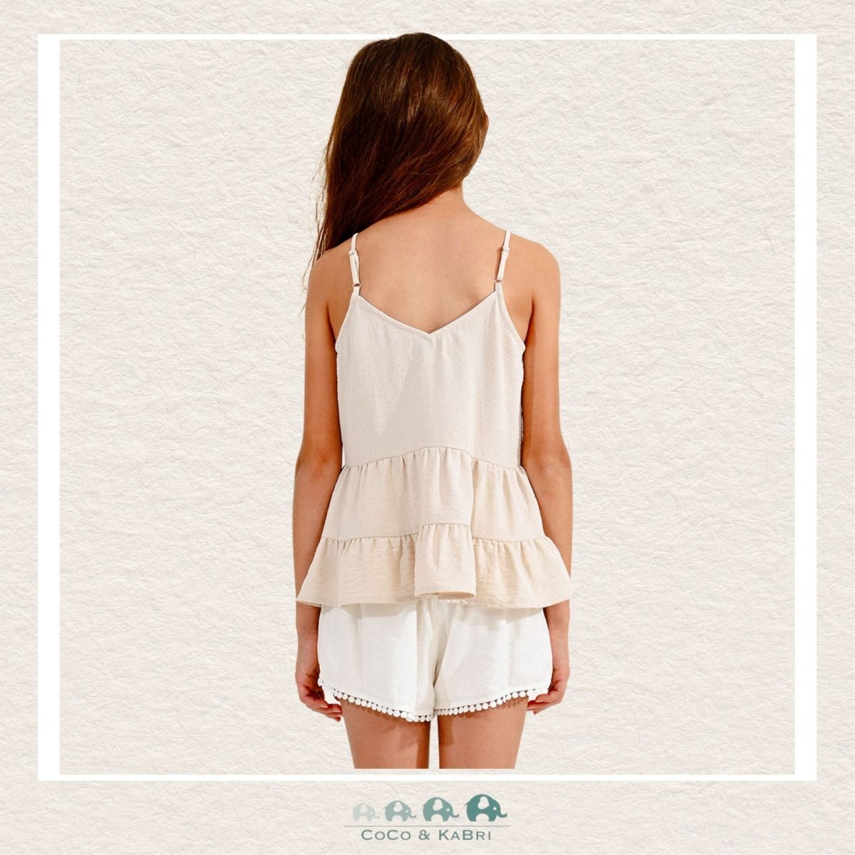 Molly Bracken Girl: Cream Tank Top, CoCo & KaBri Children's Boutique