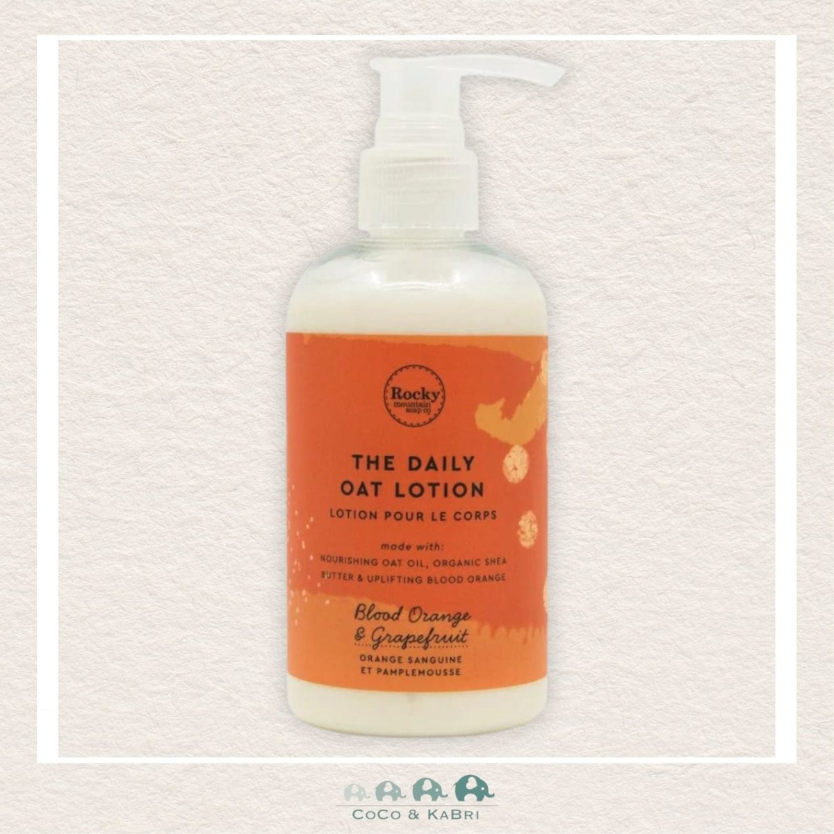 🇨🇦 Rocky Mountain Soap Co: Blood Orange & Grapefruit Daily Oat Lotion, CoCo & KaBri Children's Boutique