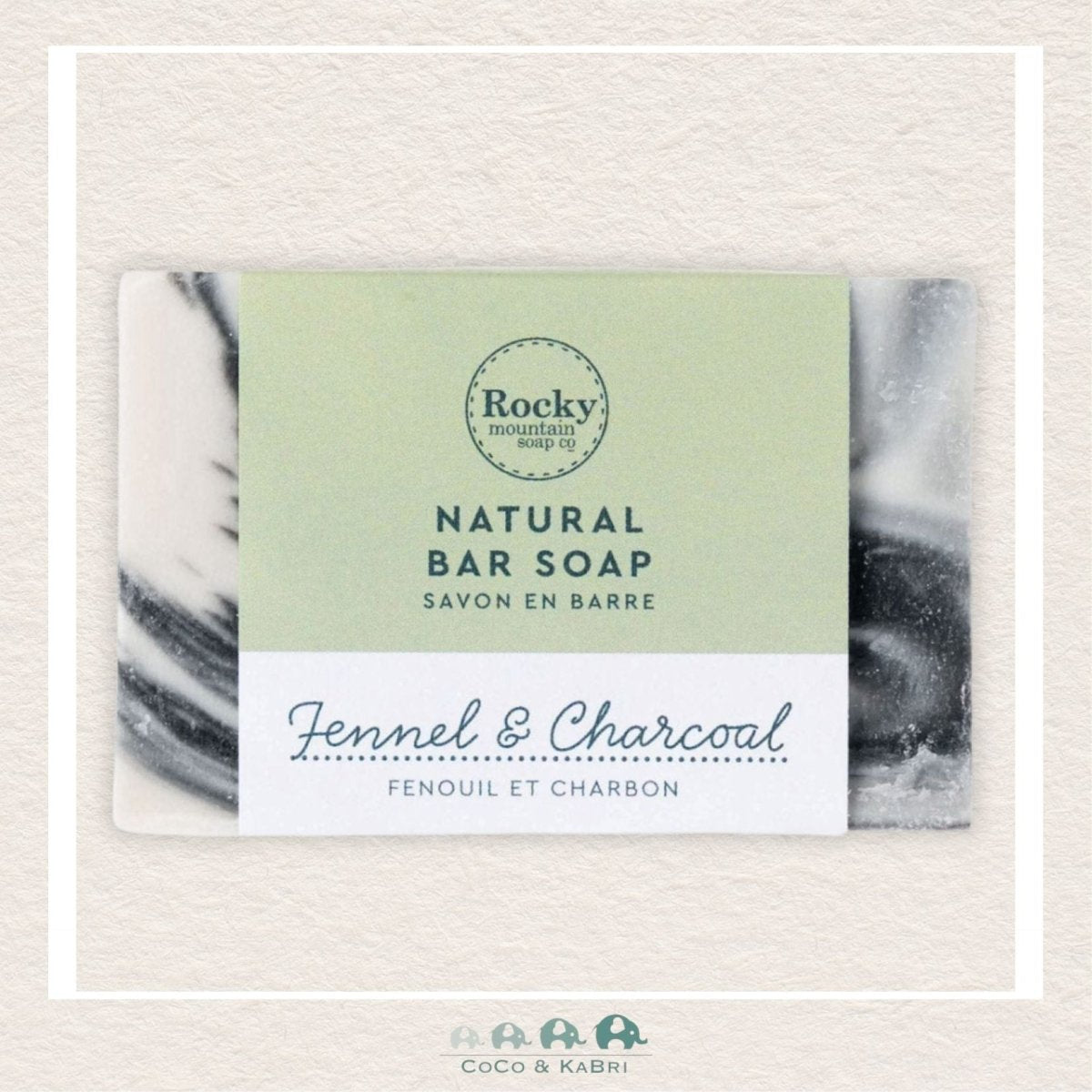 🇨🇦 Rocky Mountain Soap Co: Fennel & Charcoal Soap Bar, CoCo & KaBri Children's Boutique