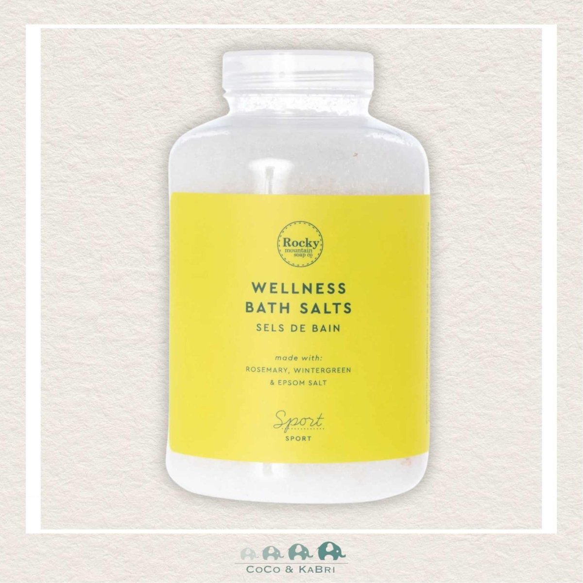 🇨🇦 Rocky Mountain Soap Co: Sport Wellness Bath Salts, CoCo & KaBri Children's Boutique