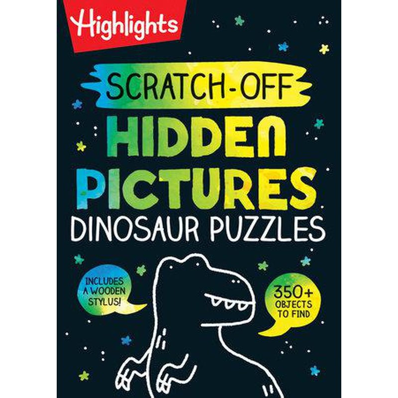 Scratch-Off Hidden Pictures Dinosaur Puzzles - CoCo & KaBri