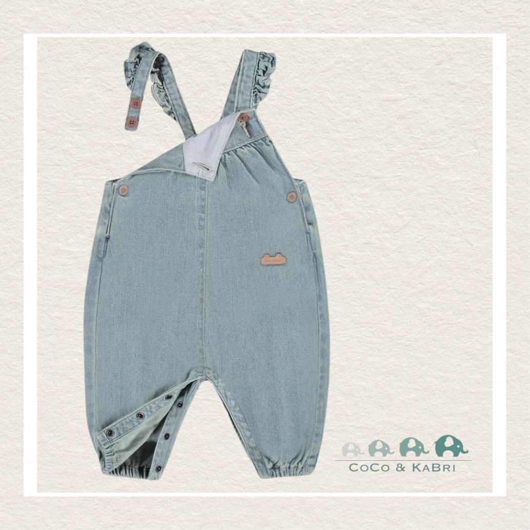 Sourismini: Baby Girl Light, Relaxed Fit Denim Overalls, CoCo & KaBri Children's Boutique