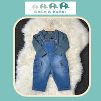 Sourismini: Unisex Baby Denim Overalls, CoCo & KaBri Children's Boutique