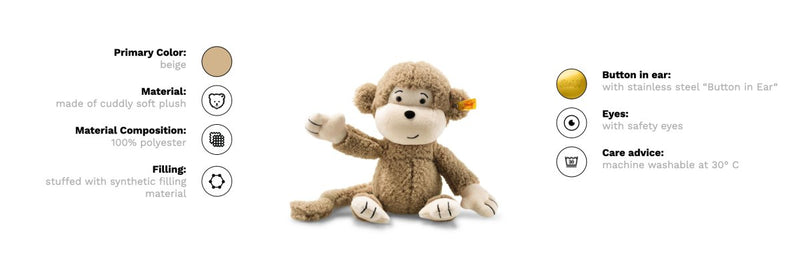 Steiff: Soft Cuddly Friends Brownie Monkey, CoCo & KaBri Children's Boutique