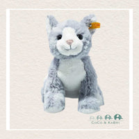 Steiff: Soft Cuddly Friends Cassie Cat - Blue, CoCo & KaBri Children's Boutique