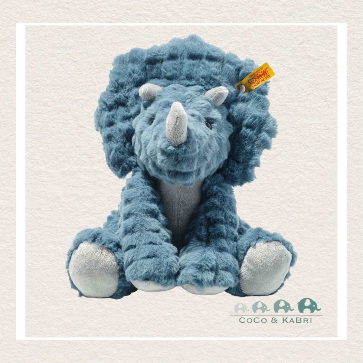 Steiff: Soft Cuddly Friends Dixi Triceratops, CoCo & KaBri Children's Boutique