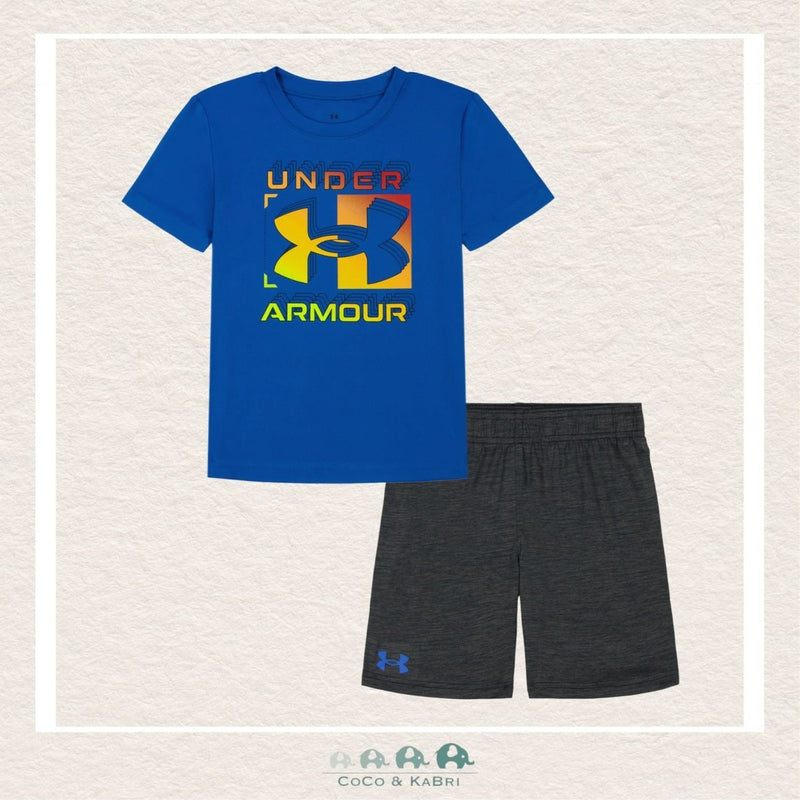 Under Armour Boys Blue Shirt & Black Short Set, CoCo & KaBri Children's Boutique
