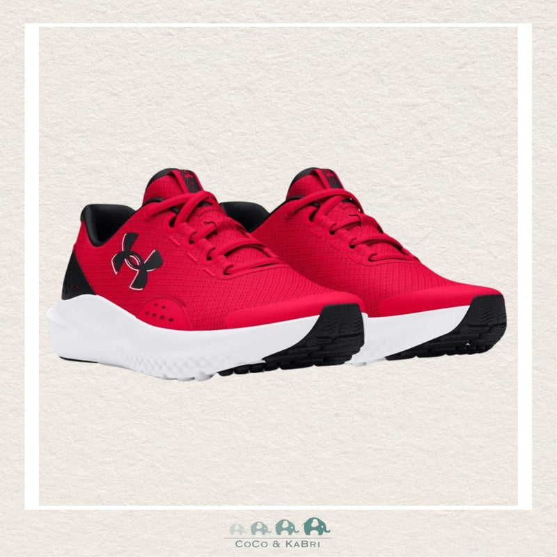 Under Armour Boys' Grade School Surge 4 Running Shoes Red/Black, CoCo & KaBri Children's Boutique