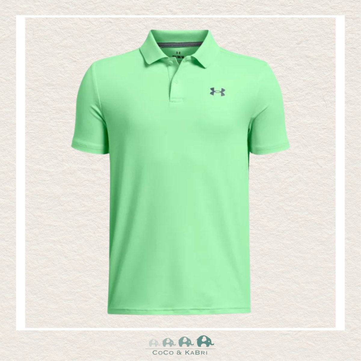 Under Armour Youth Boys' Matchplay Polo Matrix Green, CoCo & KaBri Children's Boutique