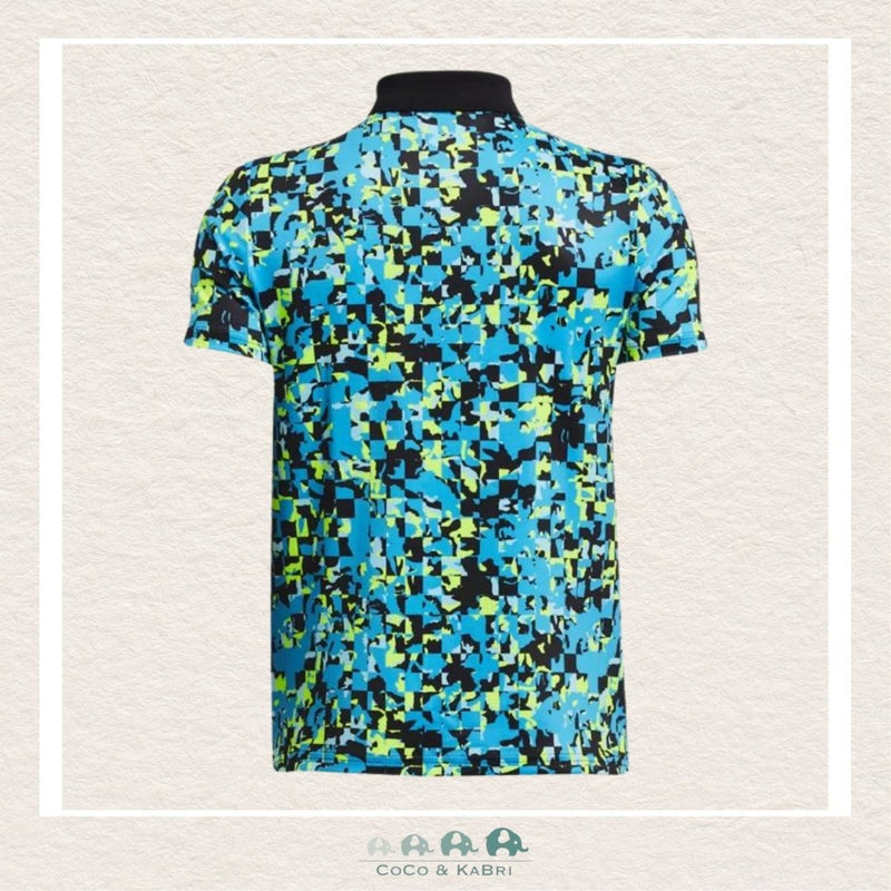 Under Armour Youth Boys' Matchplay Printed Polo - Capri Blue, CoCo & KaBri Children's Boutique
