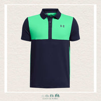 Under Armour Youth Boys: Performance Colorblock Polo Vapor Green, CoCo & KaBri Children's Boutique